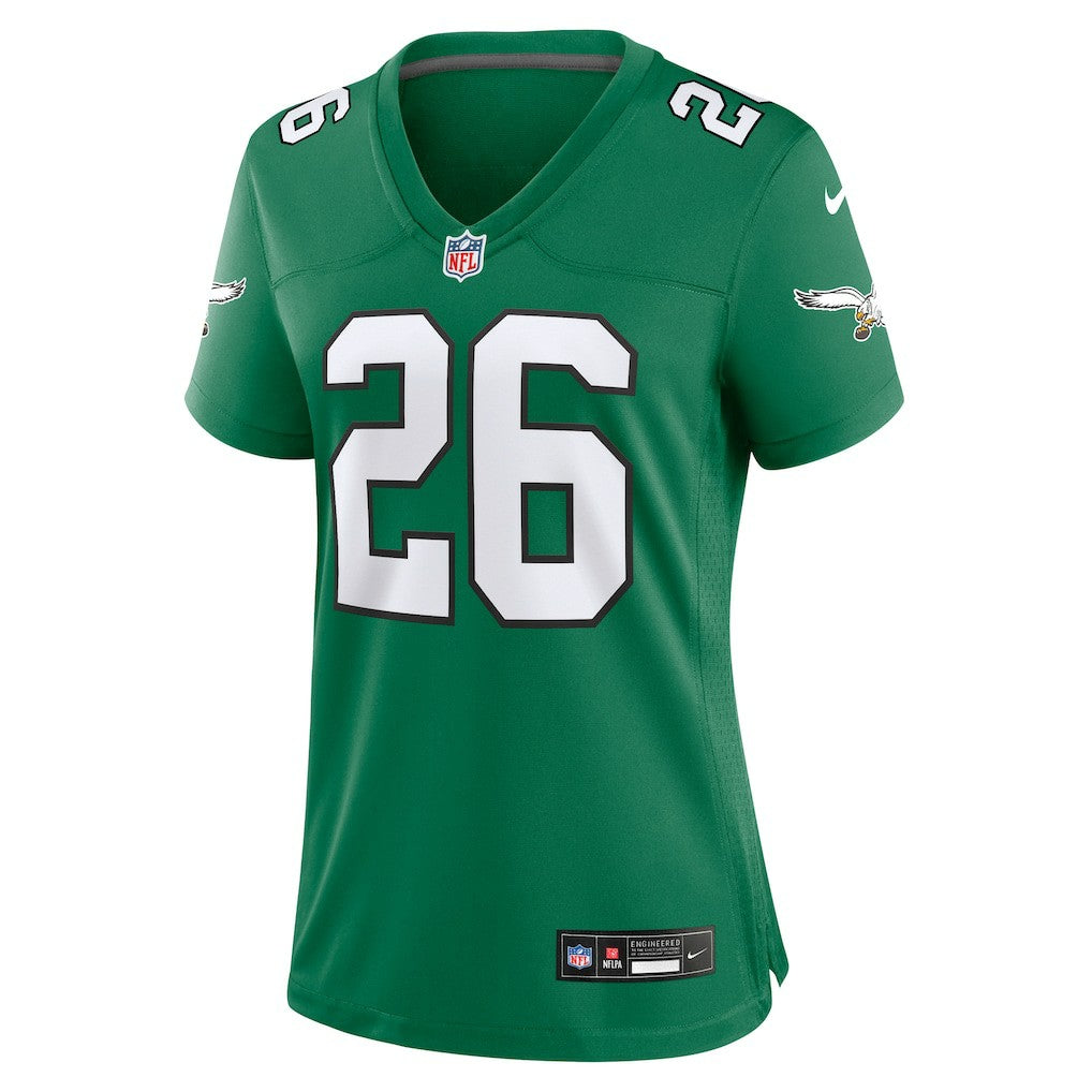 Saquon Barkley Philadelphia Eagles Women's Alternate Game Jersey Kelly Green