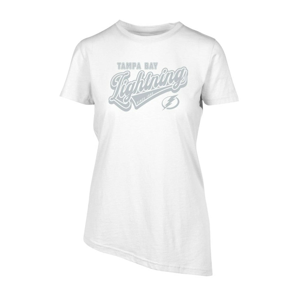 NHL Tampa Bay Lightning Levelwear Women's Birch Sweep T-Shirt - White