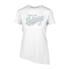 NHL Tampa Bay Lightning Levelwear Women's Birch Sweep T-Shirt - White