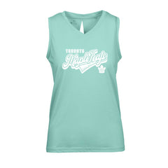 NHL Toronto Maple Leafs Levelwear Women's Paisley Sweep V-Neck Tank Top - Mint