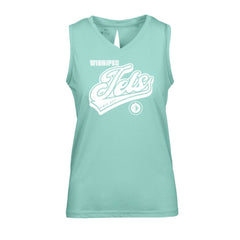 NHL Winnipeg Jets Levelwear Women's Paisley Sweep V-Neck Tank Top - Mint