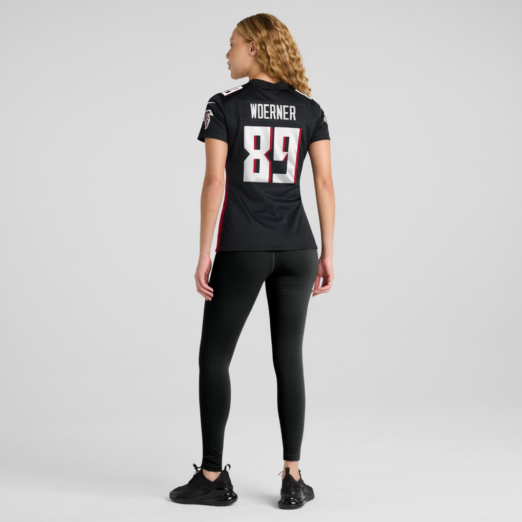 Charlie Woerner Atlanta Falcons Women's Game Jersey Black