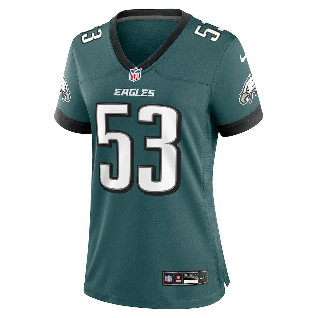 Zack Baun Philadelphia Eagles Women's Game Jersey Midnight Green