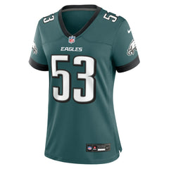 Zack Baun Philadelphia Eagles Women's Game Jersey Midnight Green
