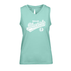 Dallas Mavericks Levelwear Women's Paisley Sweep V-Neck Tank Top Mint