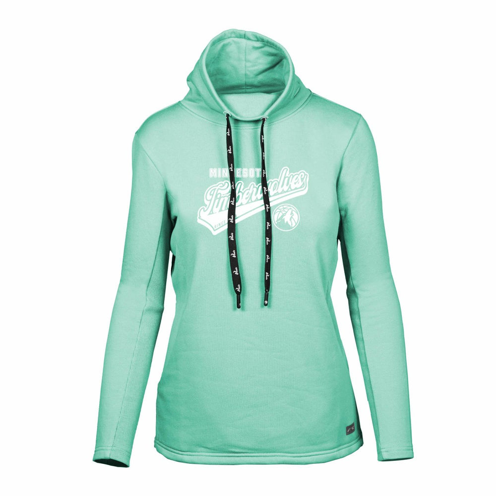 Minnesota Timberwolves Levelwear Women's Loop Sweep Pullover Sweatshirt Mint
