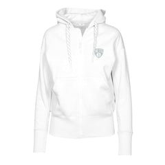 Brooklyn Nets Levelwear Women's Gardinia Core Logo Full-Zip Hoodie White