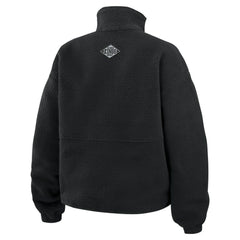 NHL Los Angeles Kings WEAR by Erin Andrews Women's Polar Fleece Half-Zip Jacket - Black