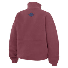 NHL Colorado Avalanche WEAR by Erin Andrews Women's Polar Fleece Half-Zip Jacket - Burgundy