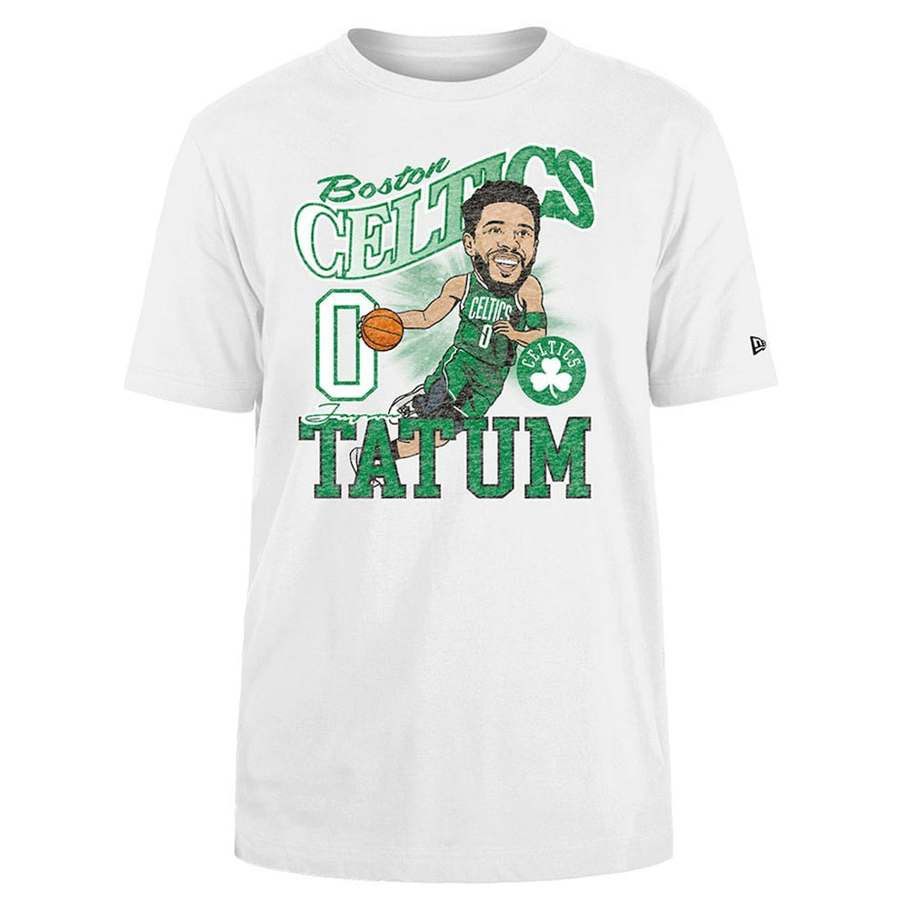 Jayson Tatum Boston Celtics Caricature Player T-Shirt White
