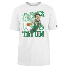 Jayson Tatum Boston Celtics Caricature Player T-Shirt White