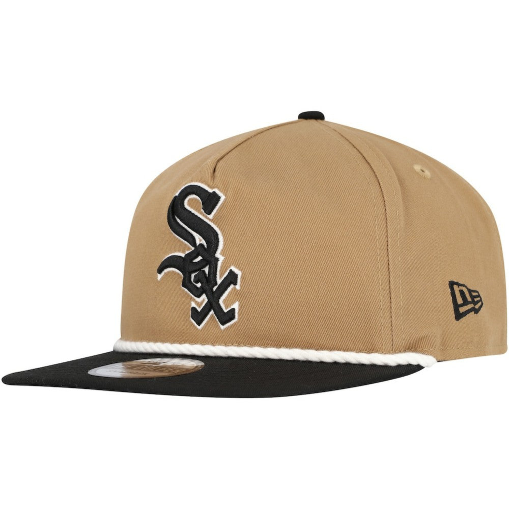 Chicago White Sox New Era Golfer Snapback Hat - Khaki/Black Hats
