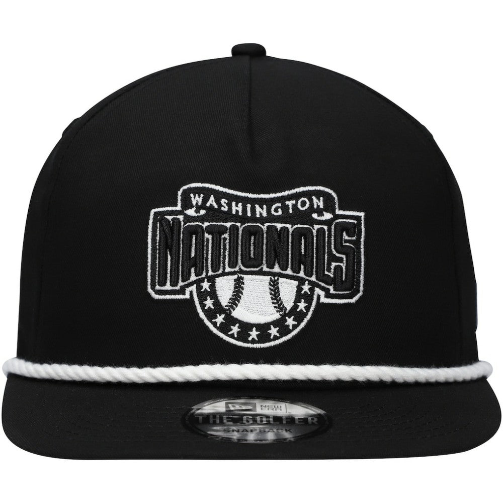 Washington Nationals New Era Golfer Snapback Hat - Black Hats
