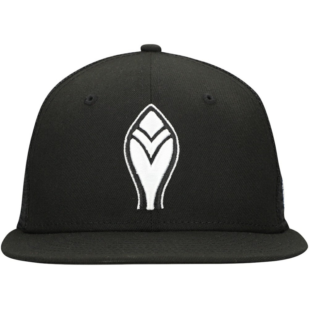 Atlanta Braves New Era 59FIFTY Trucker Fitted Hat - Black Hats