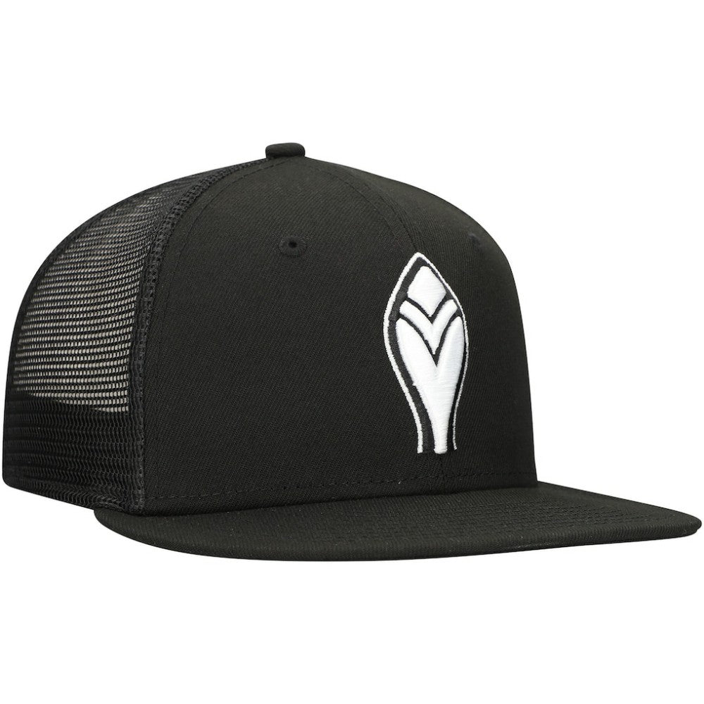 Atlanta Braves New Era 59FIFTY Trucker Fitted Hat - Black Hats