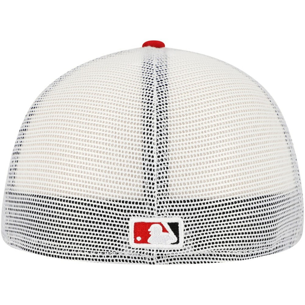 Washington Nationals New Era Team Color 59FIFTY Trucker Fitted Hat - Red Hats