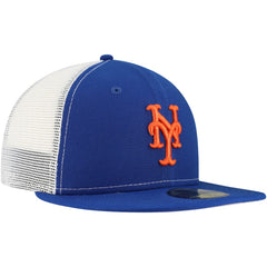 New York Mets New Era Team Color 59FIFTY Trucker Fitted Hat - Royal Hats