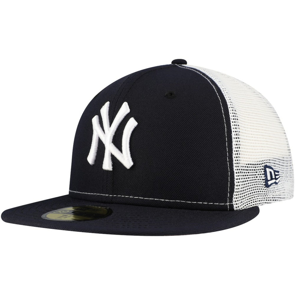 New York Yankees New Era Team Color 59FIFTY Trucker Fitted Hat - Navy Hats