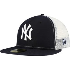 New York Yankees New Era Team Color 59FIFTY Trucker Fitted Hat - Navy Hats