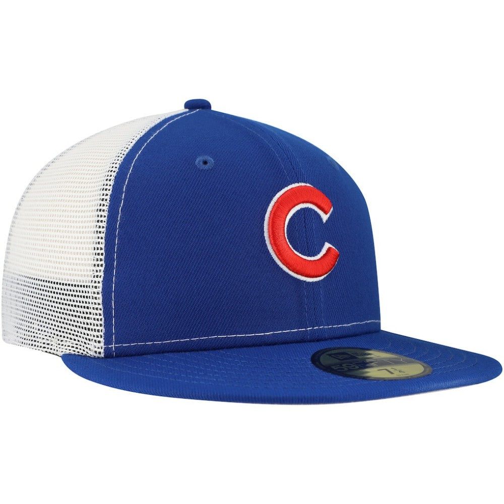 Chicago Cubs New Era Team Color 59FIFTY Trucker Fitted Hat - Royal Hats