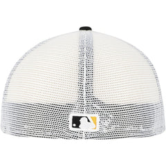 Pittsburgh Pirates New Era Team Color 59FIFTY Trucker Fitted Hat - Black Hats