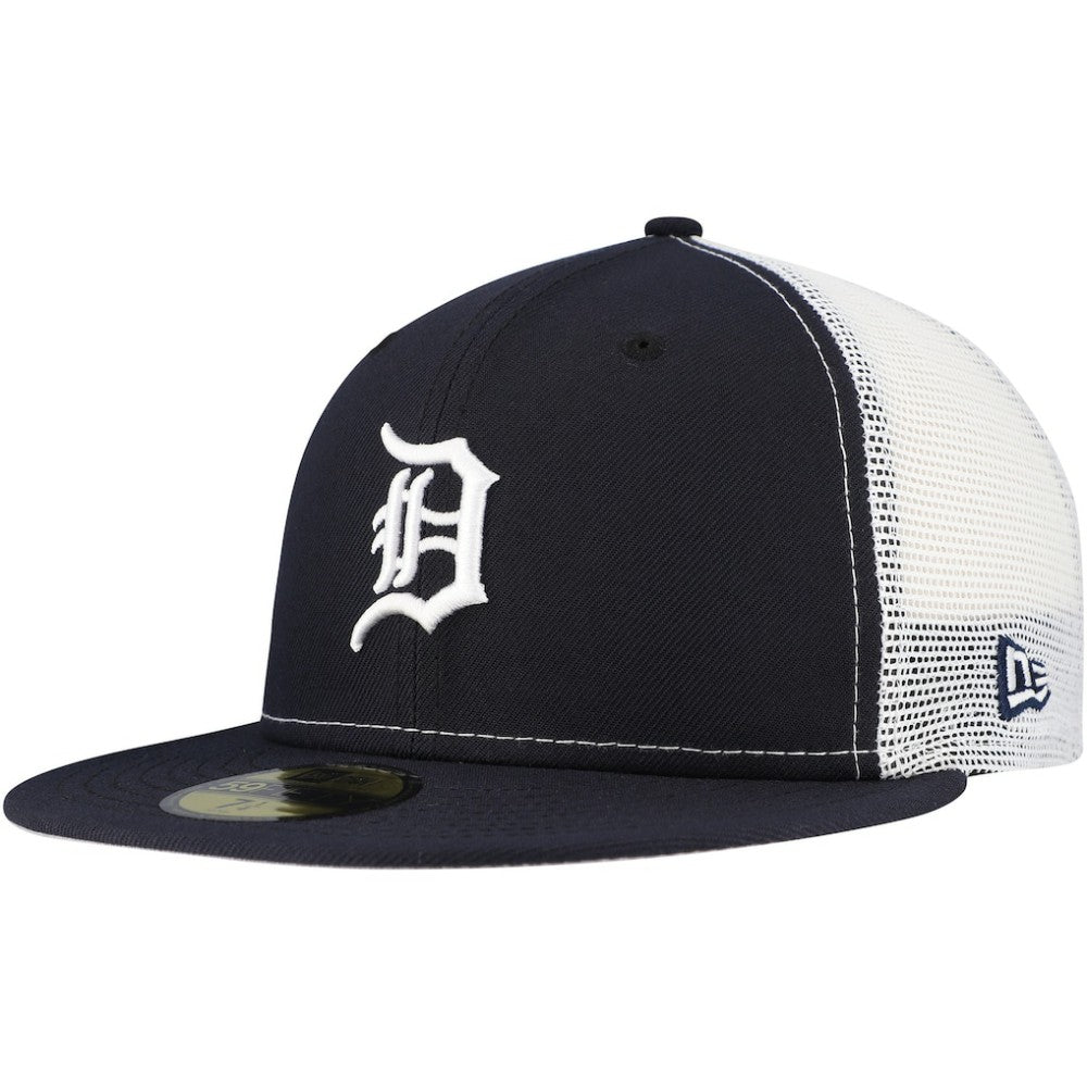 Detroit Tigers New Era Team Color 59FIFTY Trucker Fitted Hat - Navy Hats