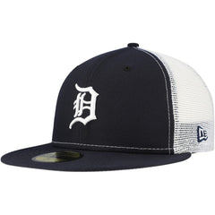 Detroit Tigers New Era Team Color 59FIFTY Trucker Fitted Hat - Navy Hats
