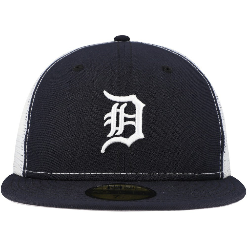 Detroit Tigers New Era Team Color 59FIFTY Trucker Fitted Hat - Navy Hats