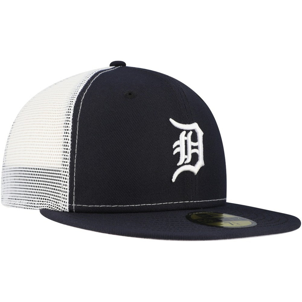 Detroit Tigers New Era Team Color 59FIFTY Trucker Fitted Hat - Navy Hats