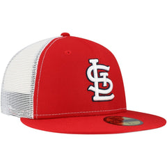 St. Louis Cardinals New Era Team Color 59FIFTY Trucker Fitted Hat - Red Hats