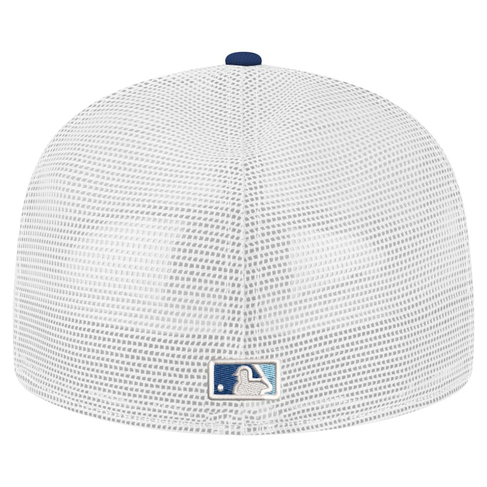 Tampa Bay Rays New Era Team Color 59FIFTY Trucker Fitted Hat - Navy Hats