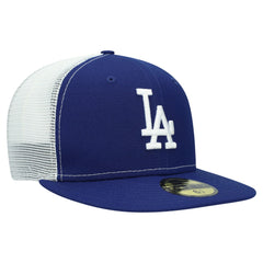 Los Angeles Dodgers New Era Team Color 59FIFTY Trucker Fitted Hat - Royal Hats