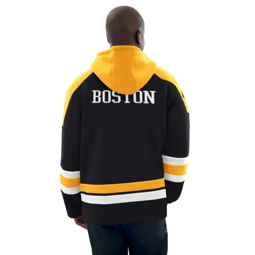 NHL Boston Bruins Starter Hockey Pullover Hoodie - Black/Gold
