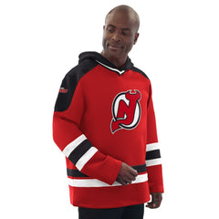 NHL New Jersey Devils Starter Hockey Pullover Hoodie - Red/Black
