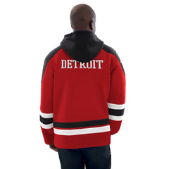 NHL Detroit Red Wings Starter Hockey Pullover Hoodie - Red/Black