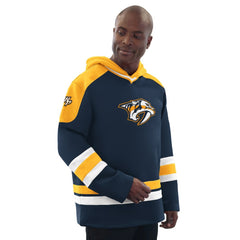 NHL Nashville Predators Starter Hockey Pullover Hoodie - Navy/Gold