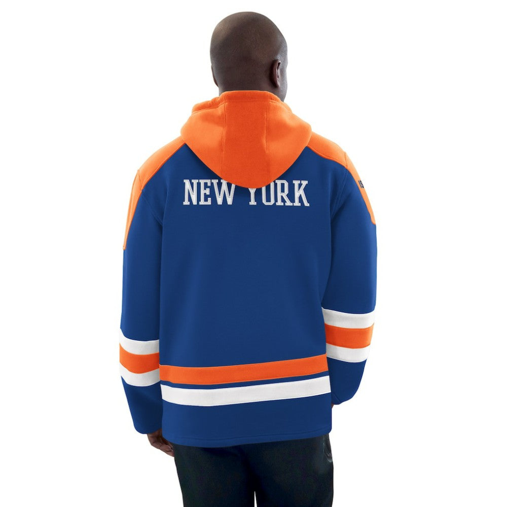 NHL New York Islanders Starter Hockey Pullover Hoodie - Royal/Orange