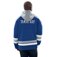 NHL Tampa Bay Lightning Starter Hockey Pullover Hoodie - Blue/Gray