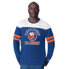 NHL New York Islanders Starter Blitz Durene Long Sleeve T-Shirt - Royal