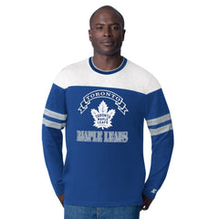 NHL Toronto Maple Leafs Starter Blitz Durene Long Sleeve T-Shirt - Blue