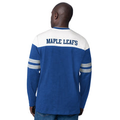 NHL Toronto Maple Leafs Starter Blitz Durene Long Sleeve T-Shirt - Blue