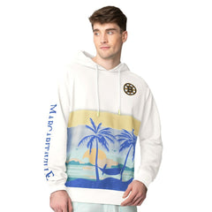 NHL Boston Bruins Margaritaville Island Dream Peached Pullover Hoodie - Cream