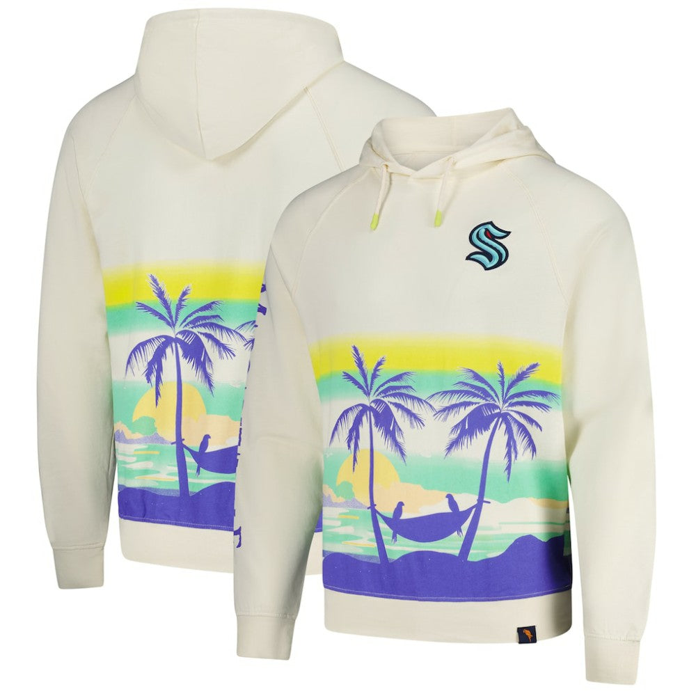 NHL Seattle Kraken Margaritaville Island Dream Peached Pullover Hoodie - Cream