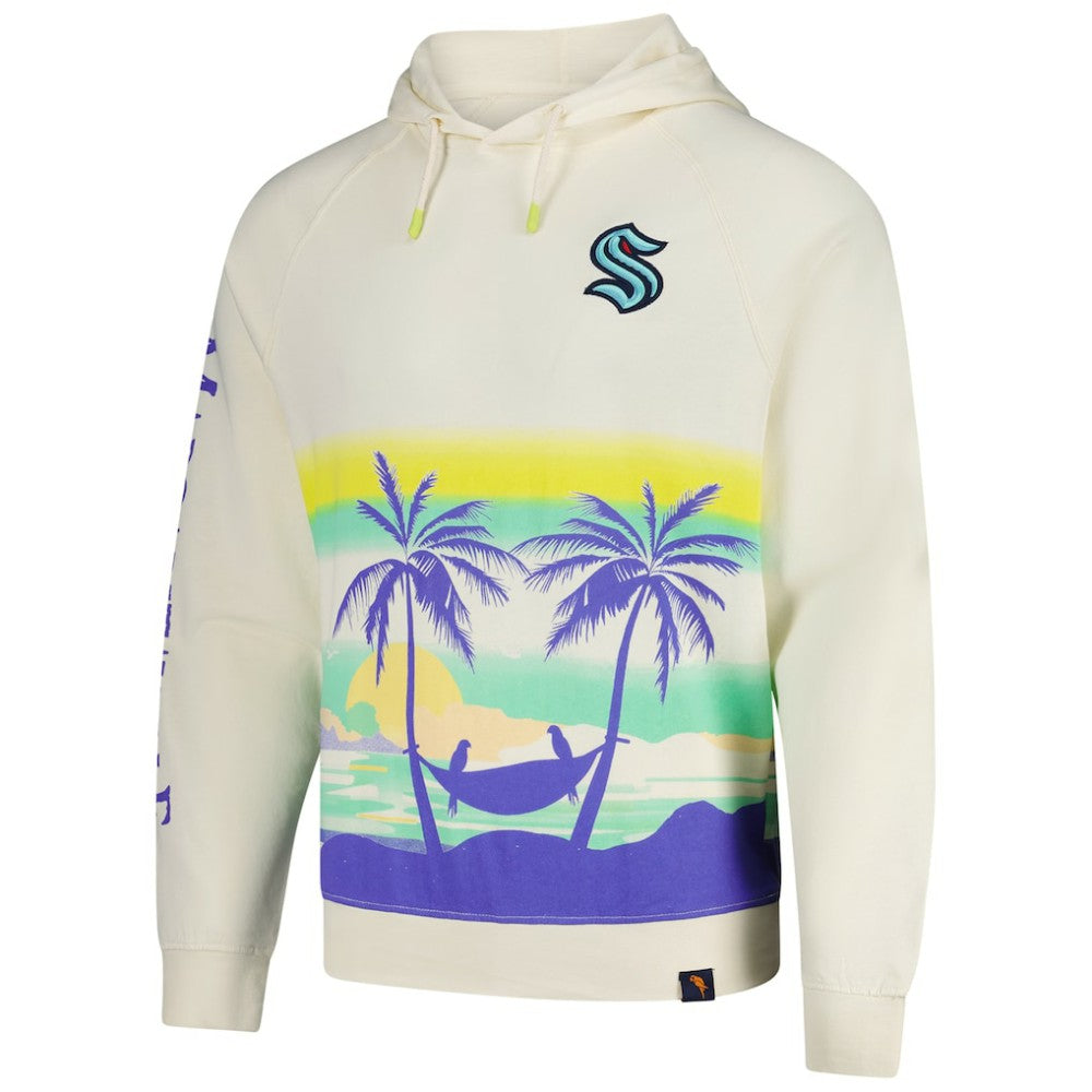 NHL Seattle Kraken Margaritaville Island Dream Peached Pullover Hoodie - Cream
