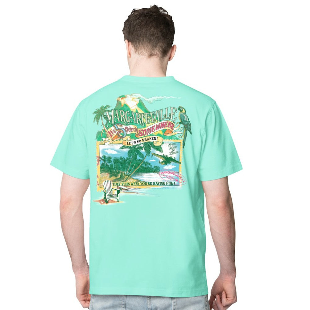 NHL Seattle Kraken Margaritaville Time Flies T-Shirt - Light Blue