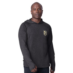 NHL Vegas Golden Knights MSX by Michael Strahan Fast Track Raglan Long Sleeve Hoodie T-Shirt - Black