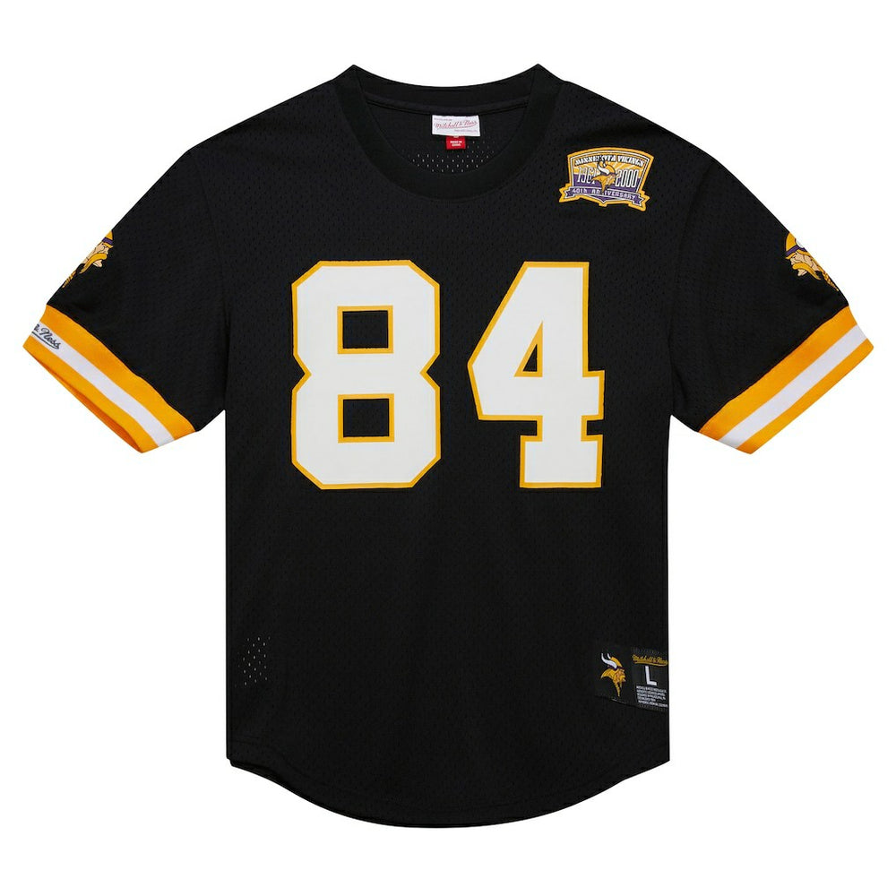 Randy Moss Minnesota Vikings Retired Player Name & Number Mesh Top Black
