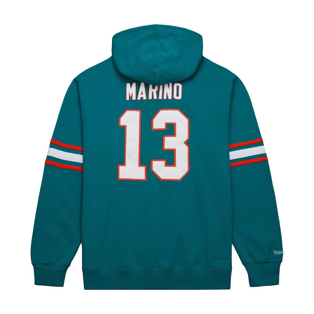 Dan Marino Miami Dolphins Retired Player Name & Number Pullover Hoodie Aqua