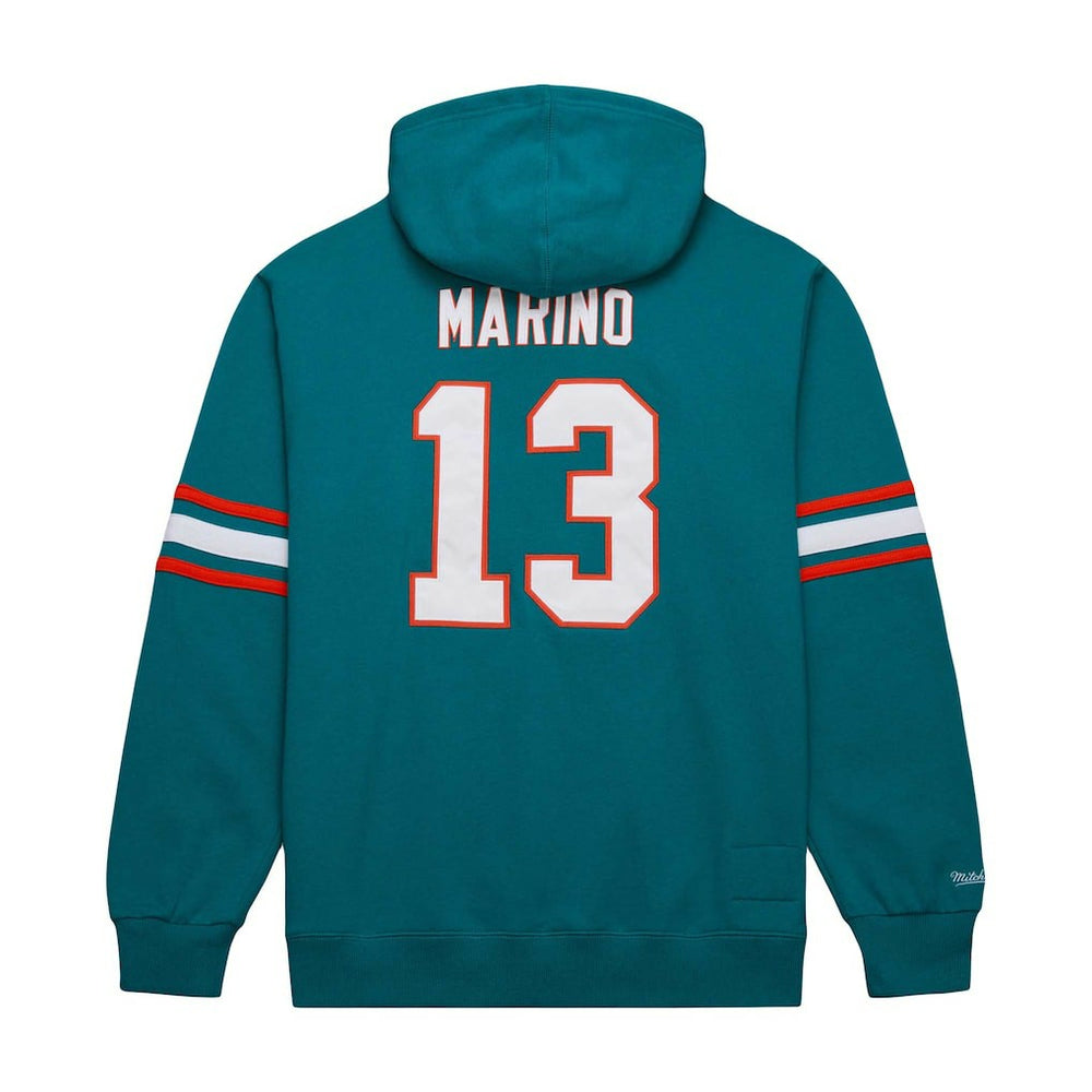 Dan Marino Miami Dolphins Retired Player Name & Number Pullover Hoodie Aqua