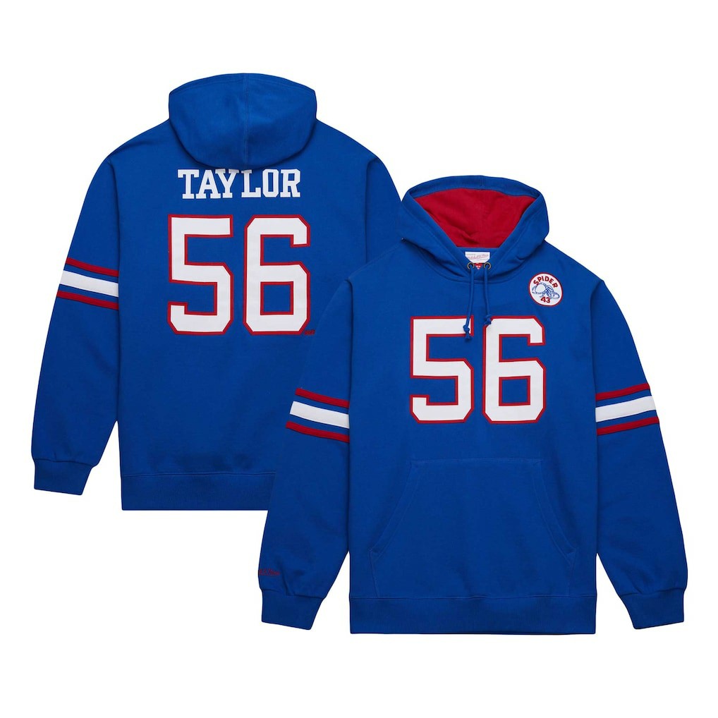 Lawrence Taylor New York Giants Retired Player Name & Number Pullover Hoodie Royal